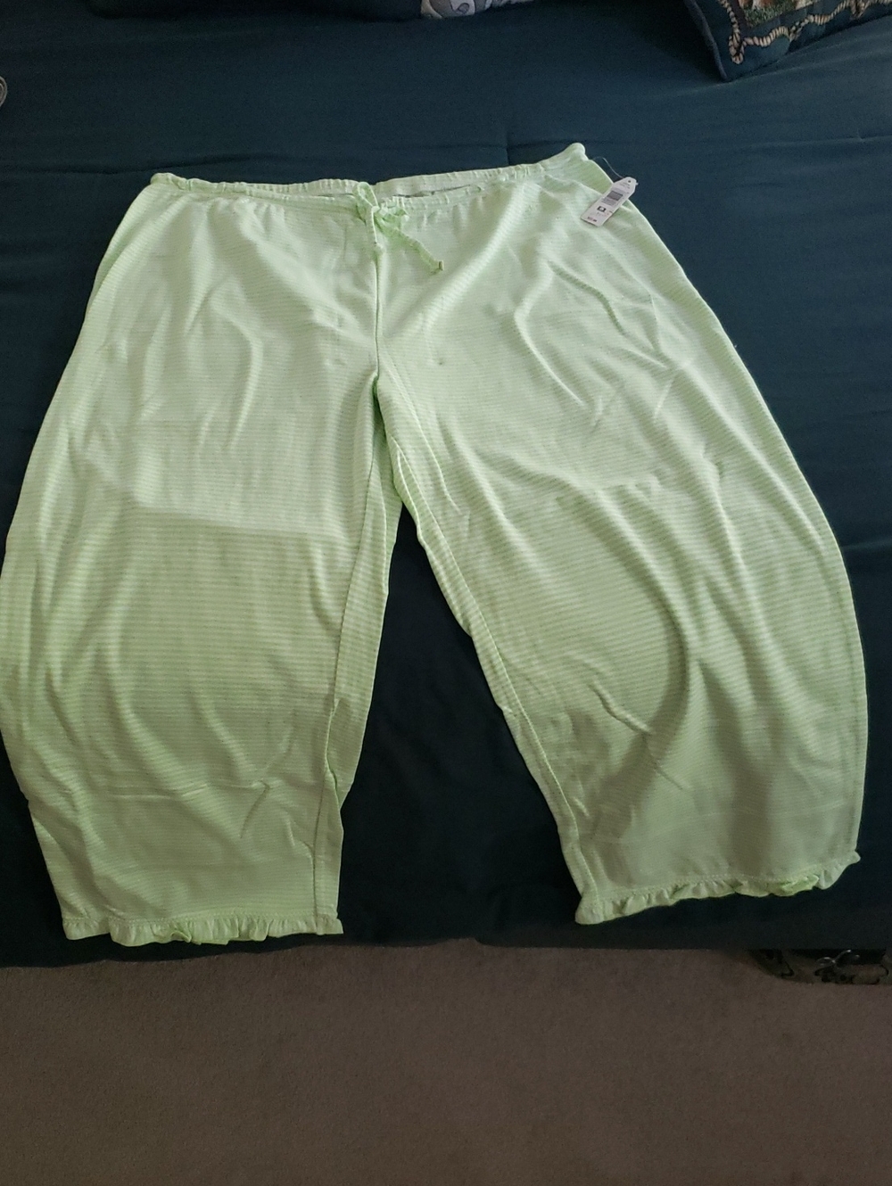 NWT-Light Green Striped Lounge Pants